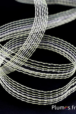 Lint - breedte 25 mm - groen-wit-appelgroen  